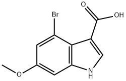 4-BroMo-6-Methoxyindole-3-carboxylic acid Structure