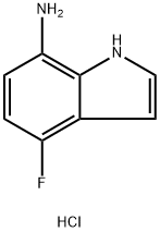 7-AMino-4-fluoroindole dihydrochloride 구조식 이미지