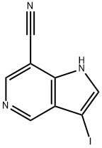 7-Cyano-3-iodo-5-azaindole 구조식 이미지