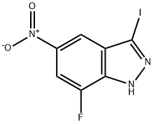 7-Fluoro-3-iodo-5-nitroindazole 구조식 이미지