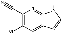 5-Chloro-6-cyano-2-Methyl-7-azaindole Structure