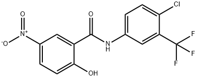 N-[4-Chloro-3-(trifluoroMethyl)phenyl]-2-hydroxy-5-nitrobenzaMide 구조식 이미지