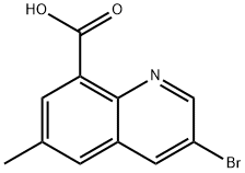 3-broMo-6-Methylquinoline-8-carboxylic acid Structure