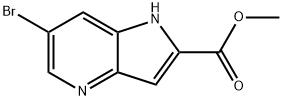 1H-피롤로[3,2-b]피리딘-2-카르복실산,6-브로모-,메틸에스테르 구조식 이미지