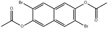 3,7-DibroMonaphthalene-2,6-diyl Diacetate Structure