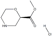 (R)-methyl morpholine-2-carboxylate hydrochloride Structure