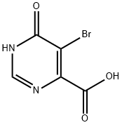 5-BroMo-6-hydroxypyriMidine-4-carboxylic acid 구조식 이미지