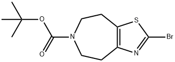 tert-butyl 2-broMo-4,5,7,8-tetrahydrothiazolo[5,4-d]azepine-6-carboxylate Structure