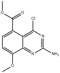 Methyl 2-aMino-4-chloro-8-Methoxyquinazoline-5-carboxylate Structure