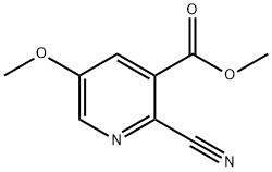 methyl 2-cyano-5-methoxynicotinate Structure