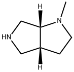 (3aR,6aR)-1-메틸-헥사히드로피롤로[3,4-b]피롤 구조식 이미지
