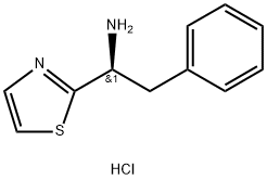 (S)-2-phenyl-1-(thiazol-2-yl)ethanaMine hydrochloride Structure