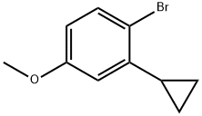 1-broMo-2-cyclopropyl-4-Methoxybenzene Structure