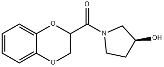 (2,3-Dihydro-benzo[1,4]dioxin-2-yl)-((S)-3-hydroxy-pyrrolidin-1-yl)-Methanone 구조식 이미지