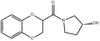 (2,3-Dihydro-benzo[1,4]dioxin-2-yl)-((R)-3-hydroxy-pyrrolidin-1-yl)-Methanone Structure