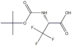 (R)-2-(TERT-BUTOXYCARBONYLAMINO)-3,3,3-TRIFLUOROPROPANOIC ACID Structure
