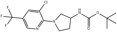 [1-(3-Chloro-5-trifluoroMethyl-pyridin-2-yl)-pyrrolidin-3-yl]-carbaMic acid tert-butyl ester Structure