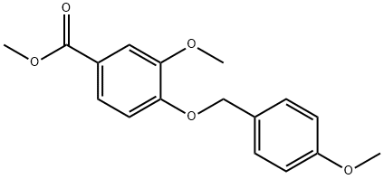 Methyl 3-Methoxy-4-((4-Methoxybenzyl)oxy)benzoate Structure