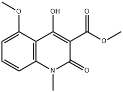Methyl 4-hydroxy-5-Methoxy-1-Methyl-2-oxo-1,2-dihydroquinoline-3-carboxylate 구조식 이미지