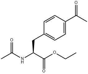N,4-Diacetyl-L-phenylalanine Ethyl Ester 구조식 이미지