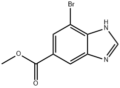 Methyl 7-broMo-1H-benzodiazole-5-carboxylate Structure