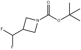tert-부틸3-(디플루오로메틸)아제티딘-1-카르복실레이트 구조식 이미지