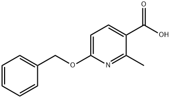 3-Pyridinecarboxylic acid, 2-Methyl-6-(phenylMethoxy)- Structure