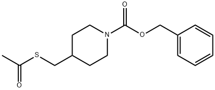 benzyl 4-((acetylthio)Methyl)piperidine-1-carboxylate Structure