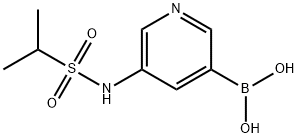 5-(1-MethylethylsulfonaMido)pyridin-3-ylboronic acid 구조식 이미지