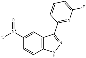 3-(6-fluoropyridin-2-yl)-5-nitro-1H-indazole Structure