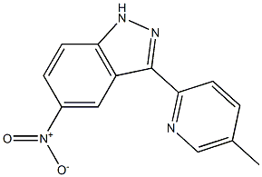 3-(5-methylpyridin-2-yl)-5-nitro-1H-indazole 구조식 이미지