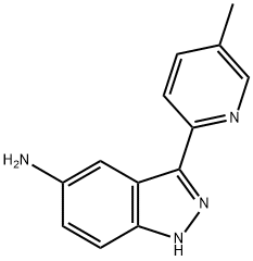 3-(5-methylpyridin-2-yl)-1H-indazol-5-amine 구조식 이미지