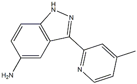 3-(4-methylpyridin-2-yl)-1H-indazol-5-amine 구조식 이미지