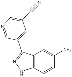 5-(5-AMino-1H-indazol-3-yl)nicotinonitrile Structure