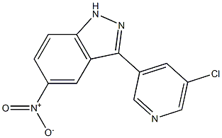 3-(5-chloropyridin-3-yl)-5-nitro-1H-indazole Structure
