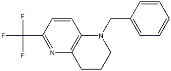 1-benzyl-6-(trifluoroMethyl)-1,2,3,4-tetrahydro-1,5-naphthyridine Structure