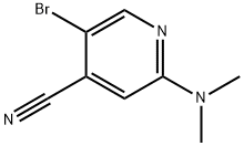 5-broMo-2-(diMethylaMino)isonicotinonitrile 구조식 이미지