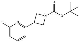 tert-부틸3-(6-플루오로피리딘-2-일)아제티딘-1-카르복실레이트 구조식 이미지