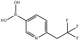 6-(2,2,2-trifluoroethyl)pyridin-3-ylboronic acid 구조식 이미지