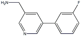 (5-(3-fluorophenyl)pyridin-3-yl)methanamine Structure