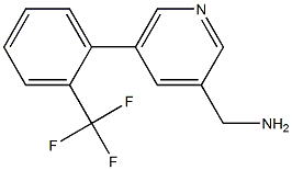 (5-(2-(trifluoromethyl)phenyl)pyridin-3-yl)methanamine Structure