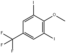 2,6-Diiodo-4-(trifluoroMethyl)anisole, 97% 구조식 이미지