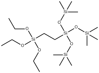 tris(trimethylsiloxy)silylethyltriethoxysilane Structure