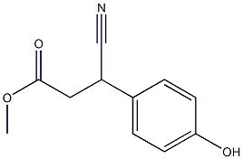 Methyl 3-Cyano-3-(4-hydroxyphenyl)propanoate 구조식 이미지