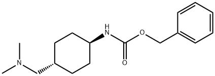 CarbaMicacid,N-[trans-4-[(diMethylaMino)Methyl]cyclohexyl]-,페닐메틸에스테르 구조식 이미지