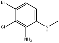 4-BroMo-3-클로로-N1-메틸벤젠-1,2-디아민 구조식 이미지