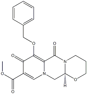 (S)-7-phenylMethoxy-6,8-dioxo-3,4,6,8,12,12a-hexahydro-2H-pyrido[1',2':4,5]pyrazino[2,1-b][1,3]oxazine-9-carboxylic acid Methyl ester 구조식 이미지