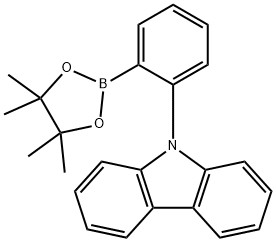 9-[2-(4,4,5,5-Tetramethyl-1,3,2-dioxaborolan-2-yl)phenyl]-9H-carbazole Structure