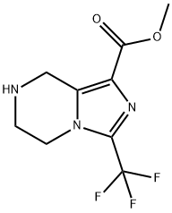 Methyl 3-(trifluoroMethyl)-5,6,7,8-tetrahydroiMidazo[1,5-a]pyrazine-1-carboxylat Structure