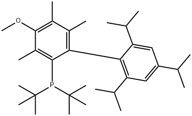 1359986-21-2 2-Di-t-butylphosphino-4-Methoxy-3,5,6-triMethyl-2',4',6'-tri-i-propylbiphenyl, Min. 98% [~1:1 Mixture with regioisoMer, 2-Di-t-butylphosphino-5-Methoxy-3,4,6-triMethyl-2',4',6'-tri-i-propylbiphenyl]